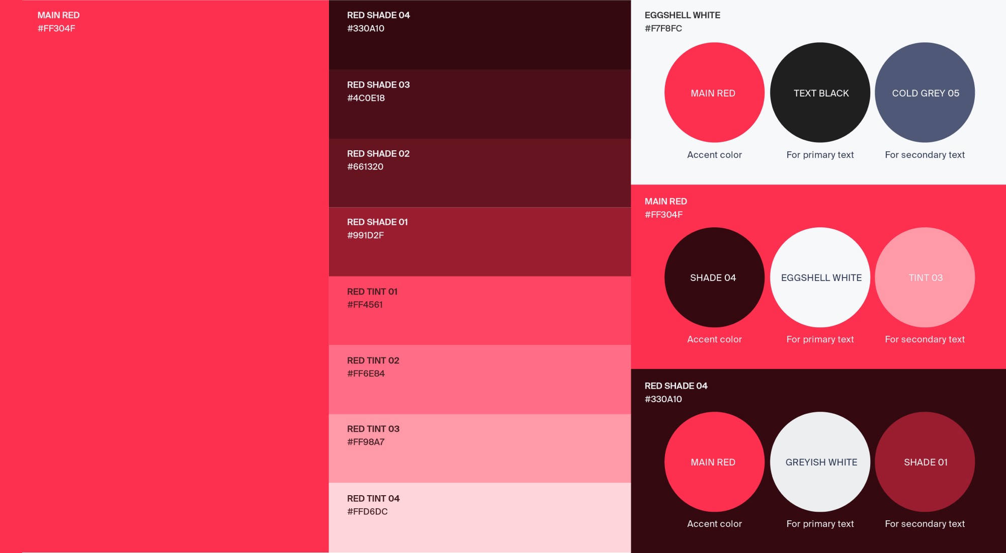 product sub-color palette