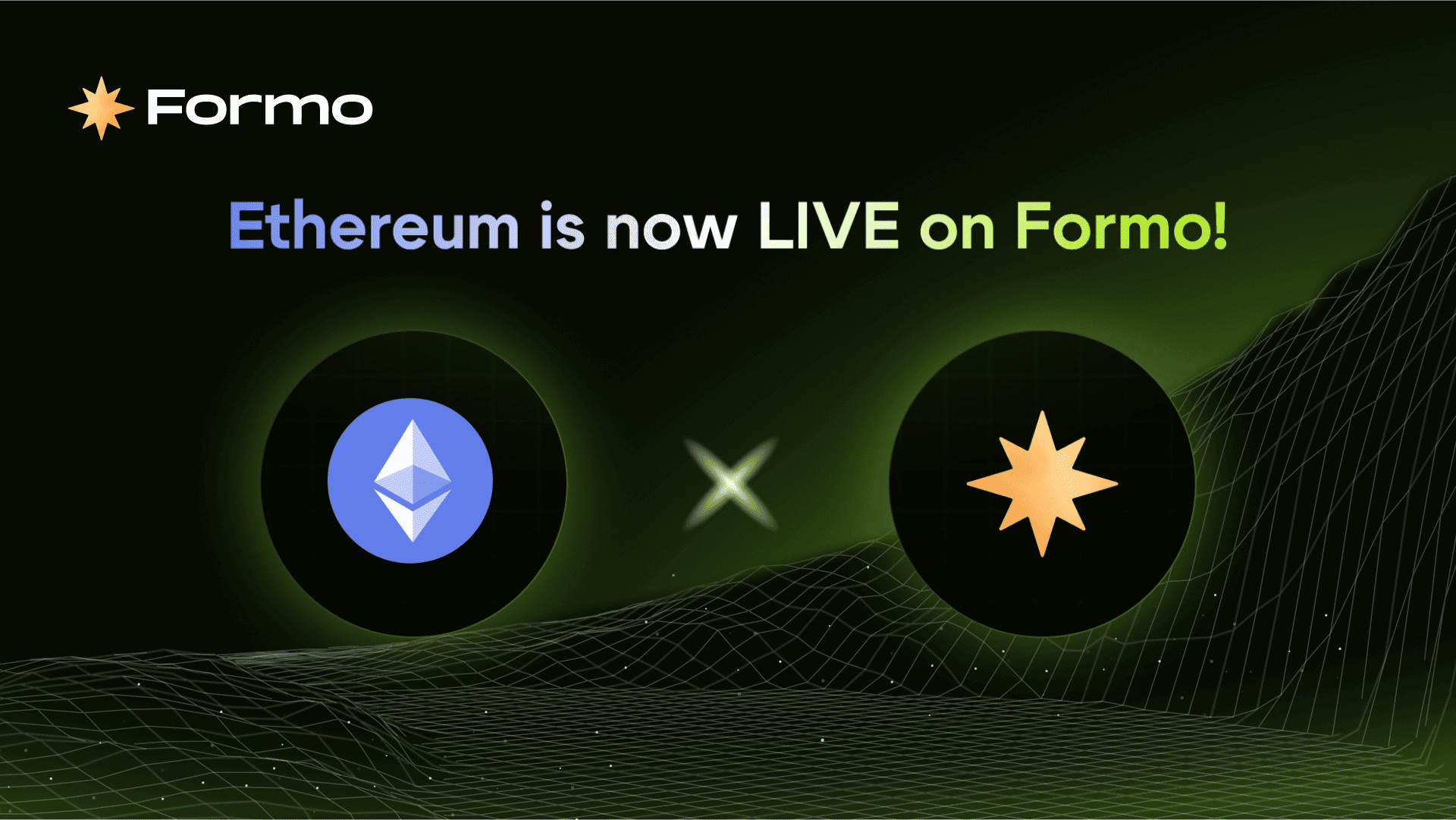 Ethereum is now LIVE on Formo!