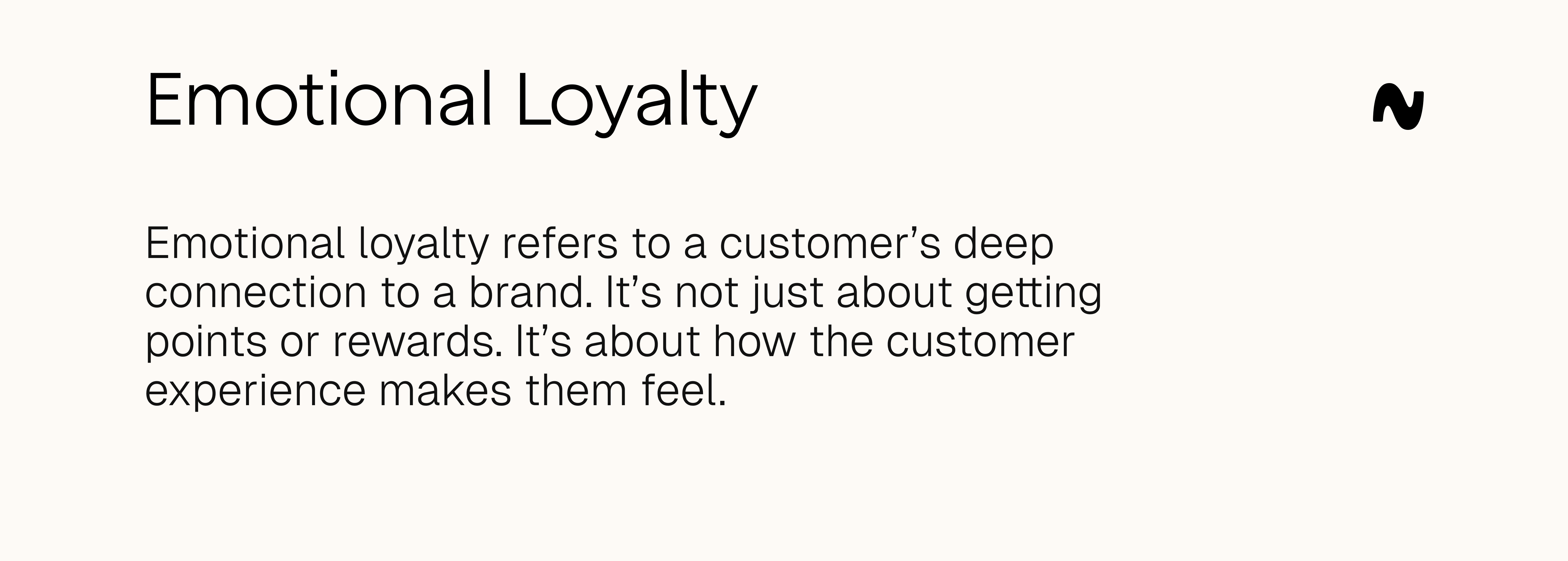 Emotional Loyalty definition 