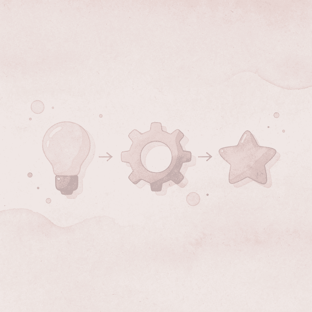 Three icons showing listening, breaking down phrases, and speaking practice