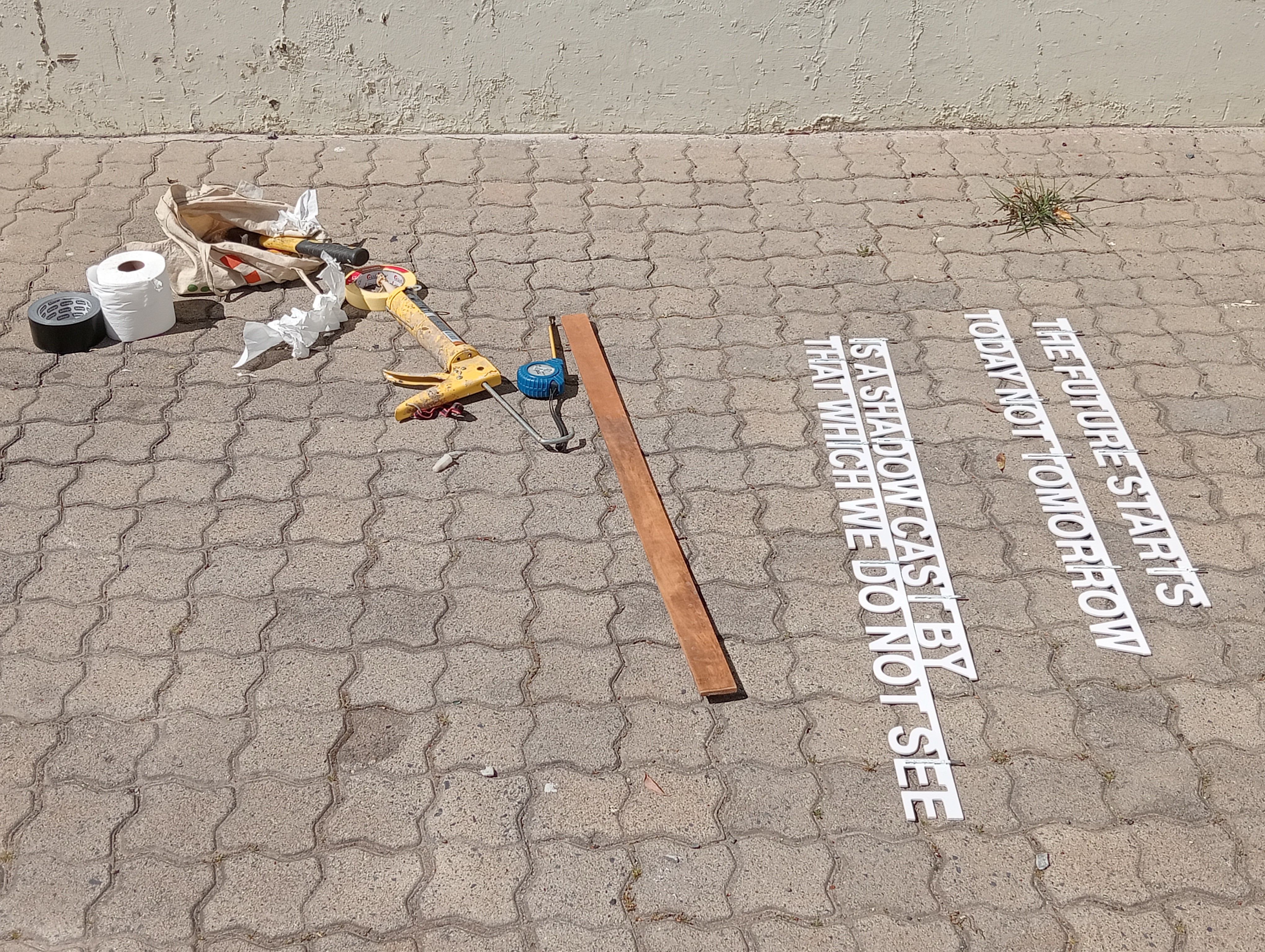 Shadow Words, Strijdom van der Merwe, Destilliray Road, Bosmans Crossing, Stellenbosch, South Africa, uncommissioned, 2025