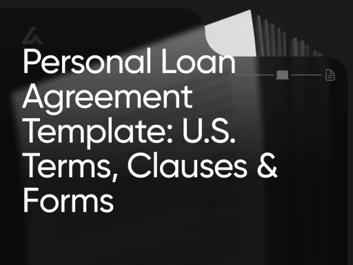 Personal Loan Agreement Template: U.S. Terms, Clauses & Forms