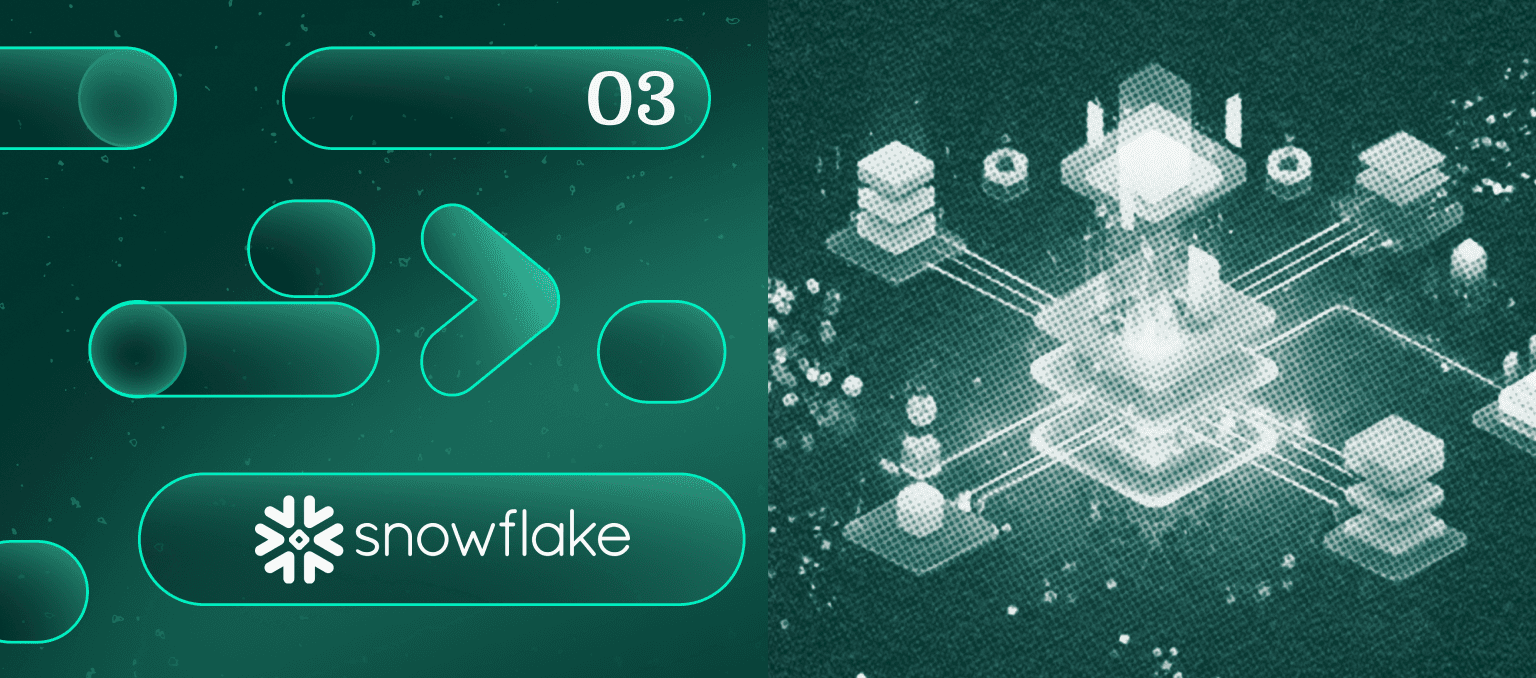 Abstract illustration of a hand managing data on a mobile device, with heart and lung icons representing healthcare marketing automation.