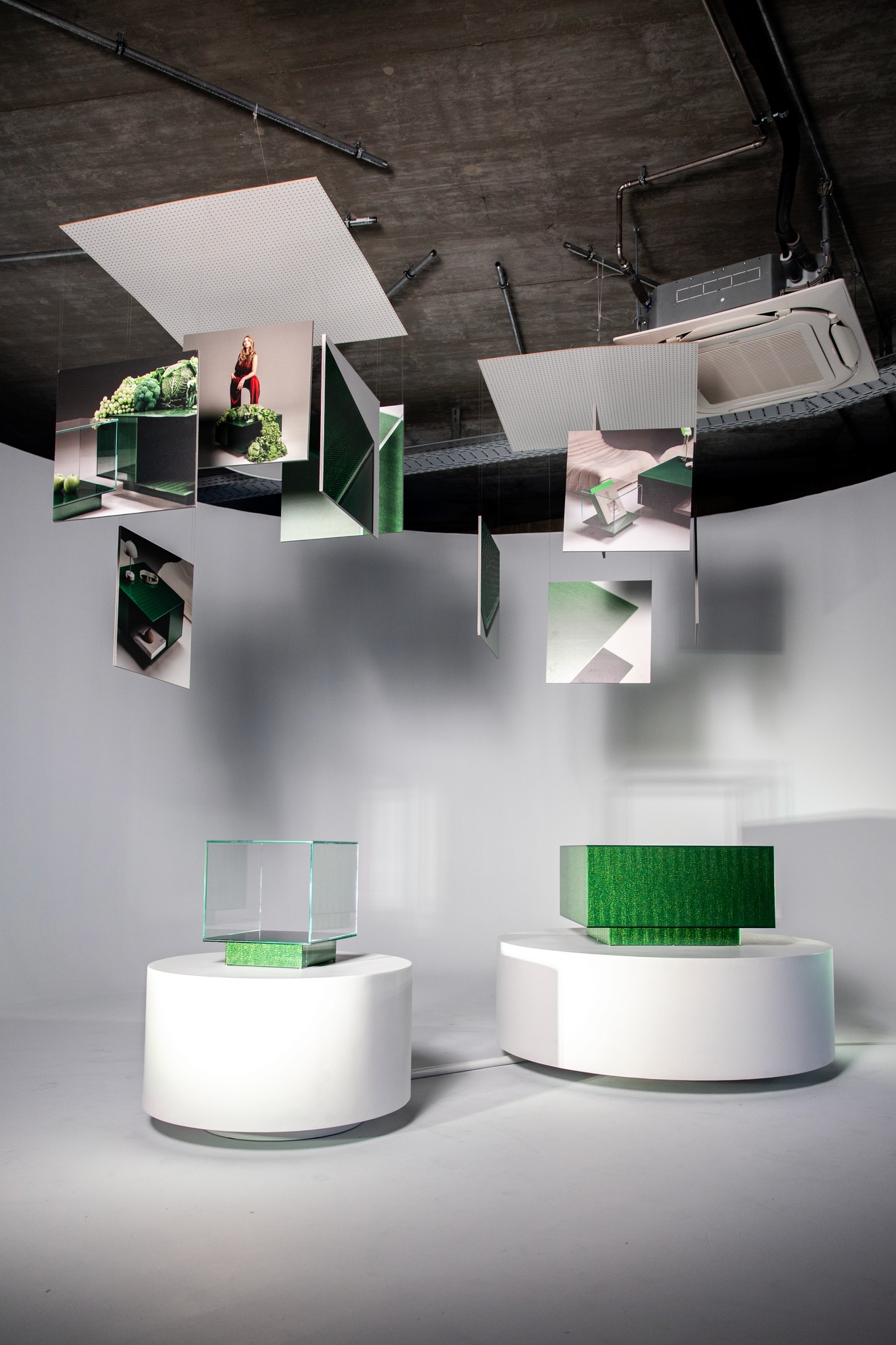 Infinity Booth Cyclorama-Hohlkehle für Video und Foto Produktionen und Projection Mapping