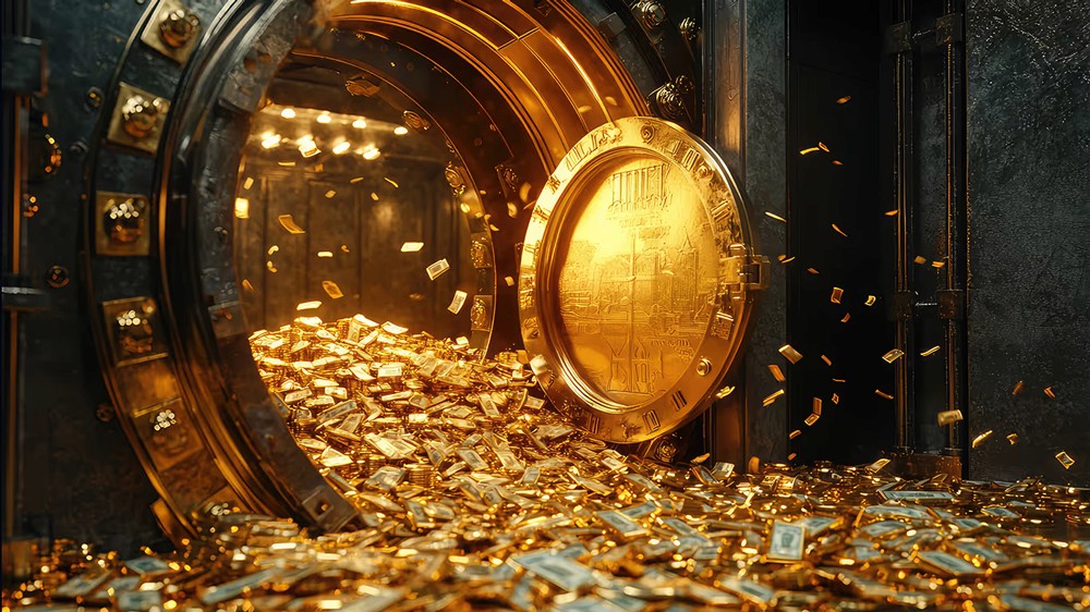 Red digital warning symbol glowing on a circuit board interface, representing active ransomware exploitation of the VMware ESXi CVE 2025 22225 vulnerability and hypervisor compromise.