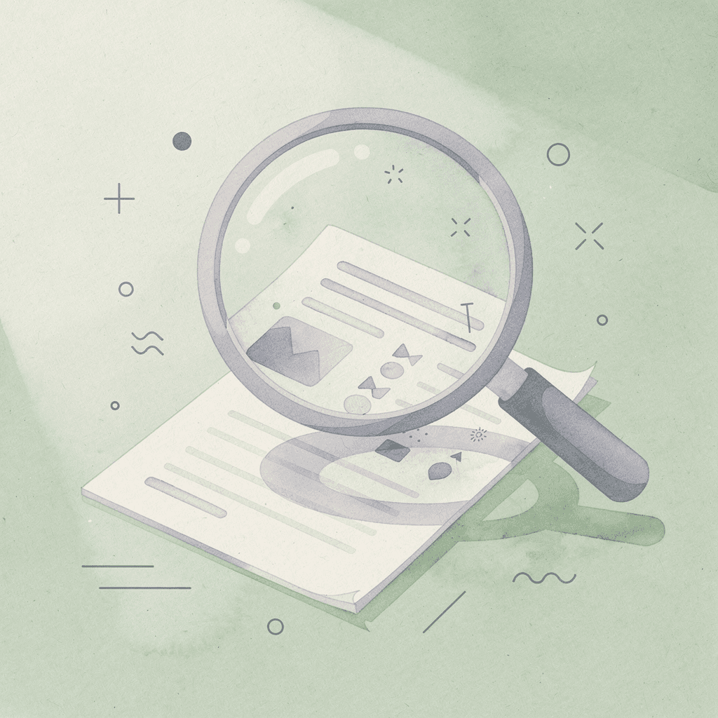 Magnifying glass examining search results representing predictable scholarship search patterns - Science Scholarships