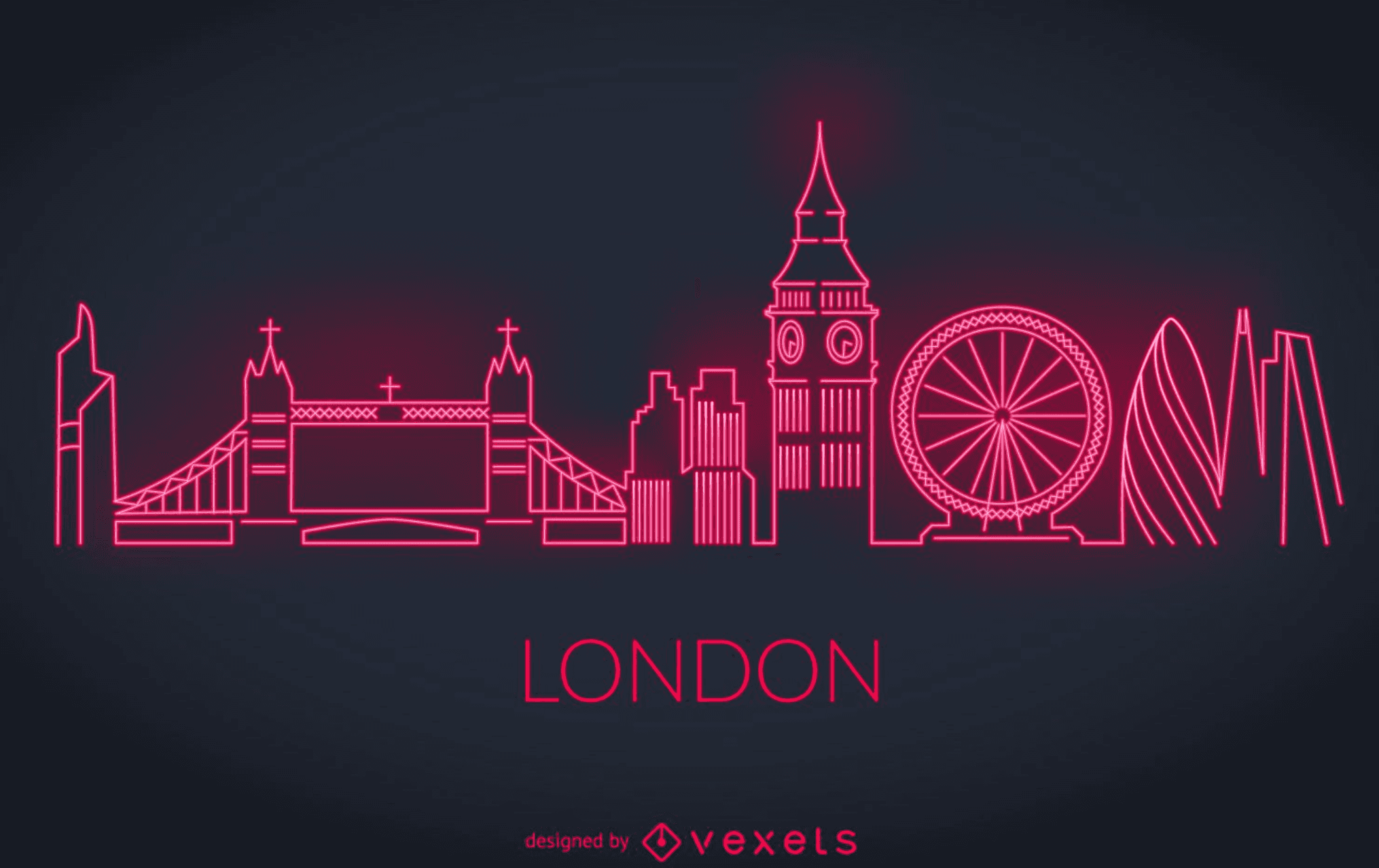 london skyline silhouette