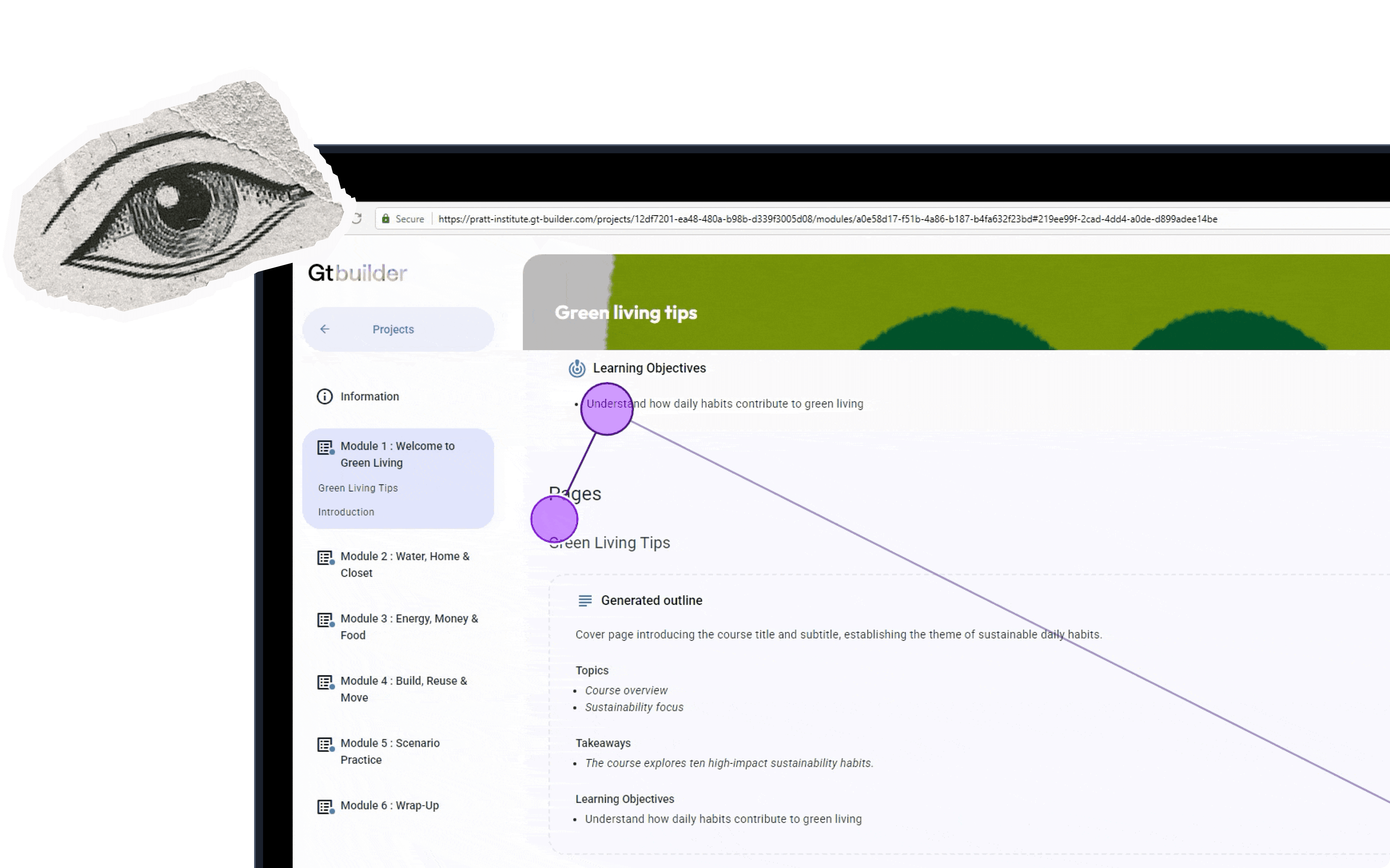 Eye-tracking Study on the Course Builder