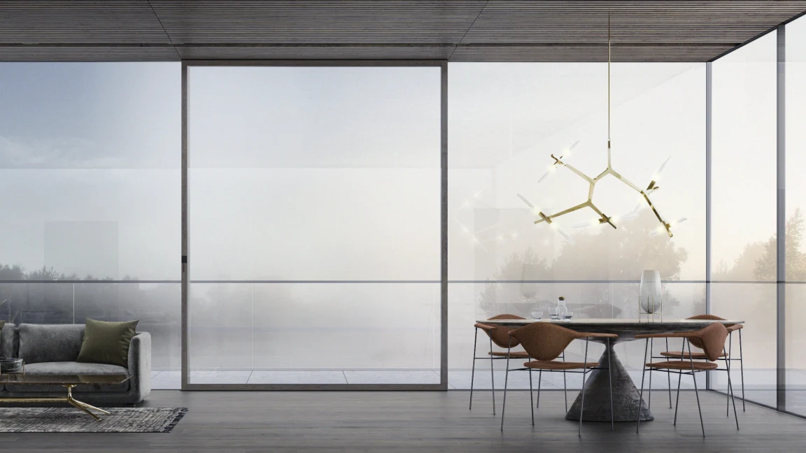 Fixframe in moderner Villa