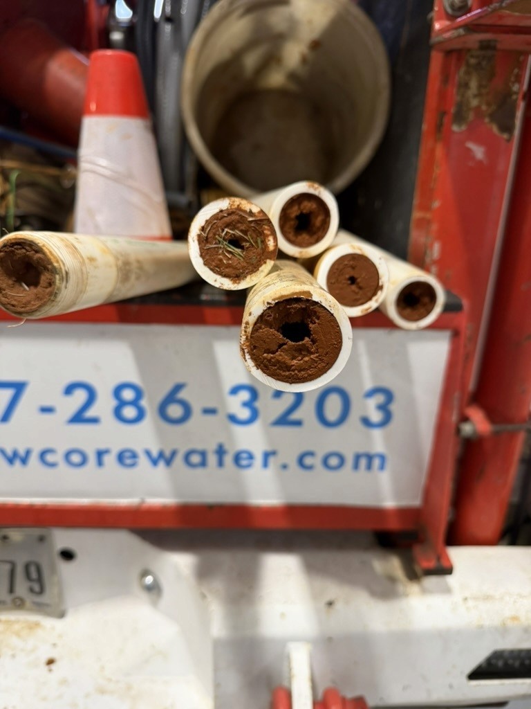Iron Bacteria sedimented on well pipes - the Reason Your North Texas Well Keeps Failing