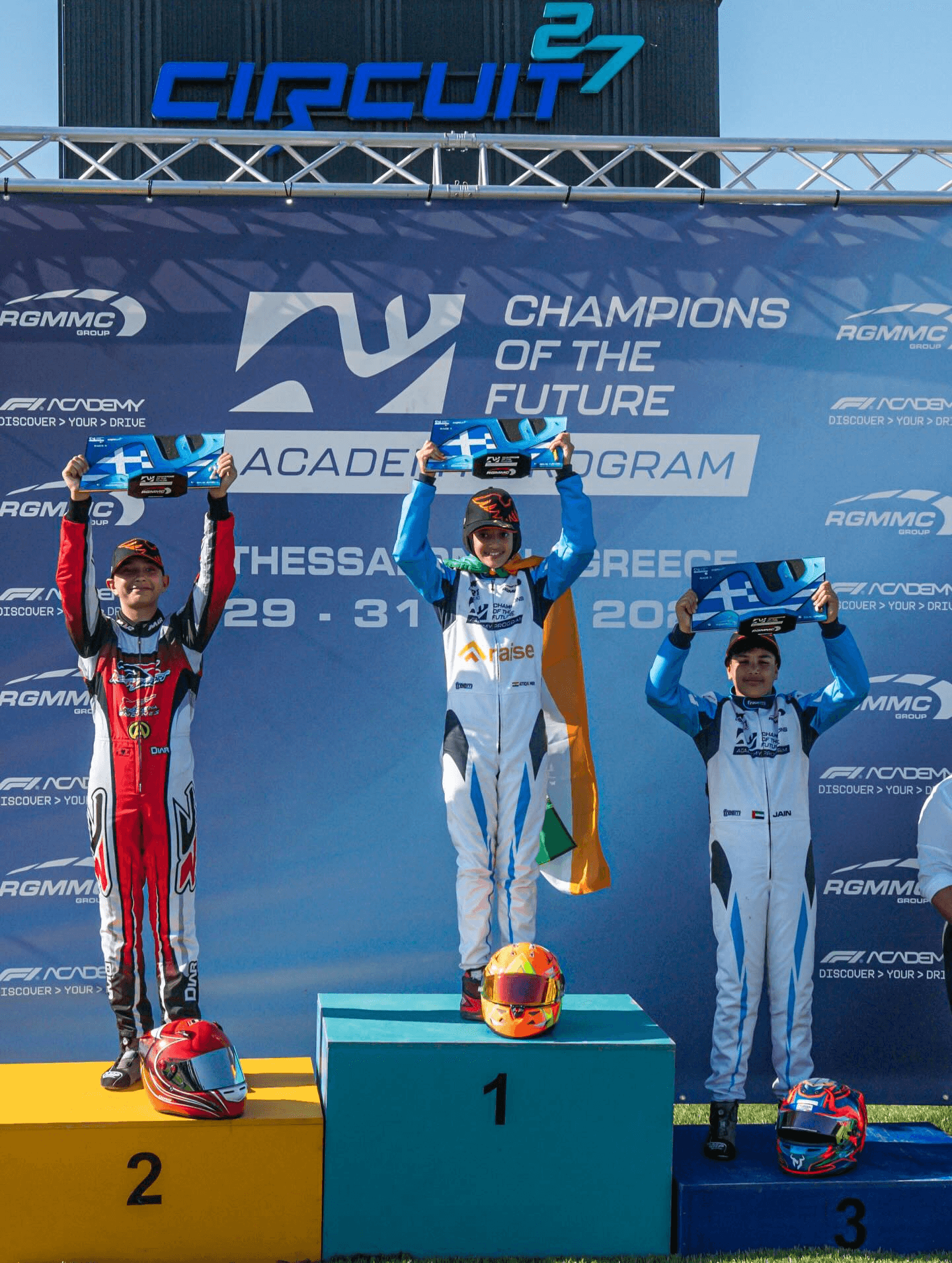 Atiqa Mir at Champions of the future academy program girls on track women in motorsports 