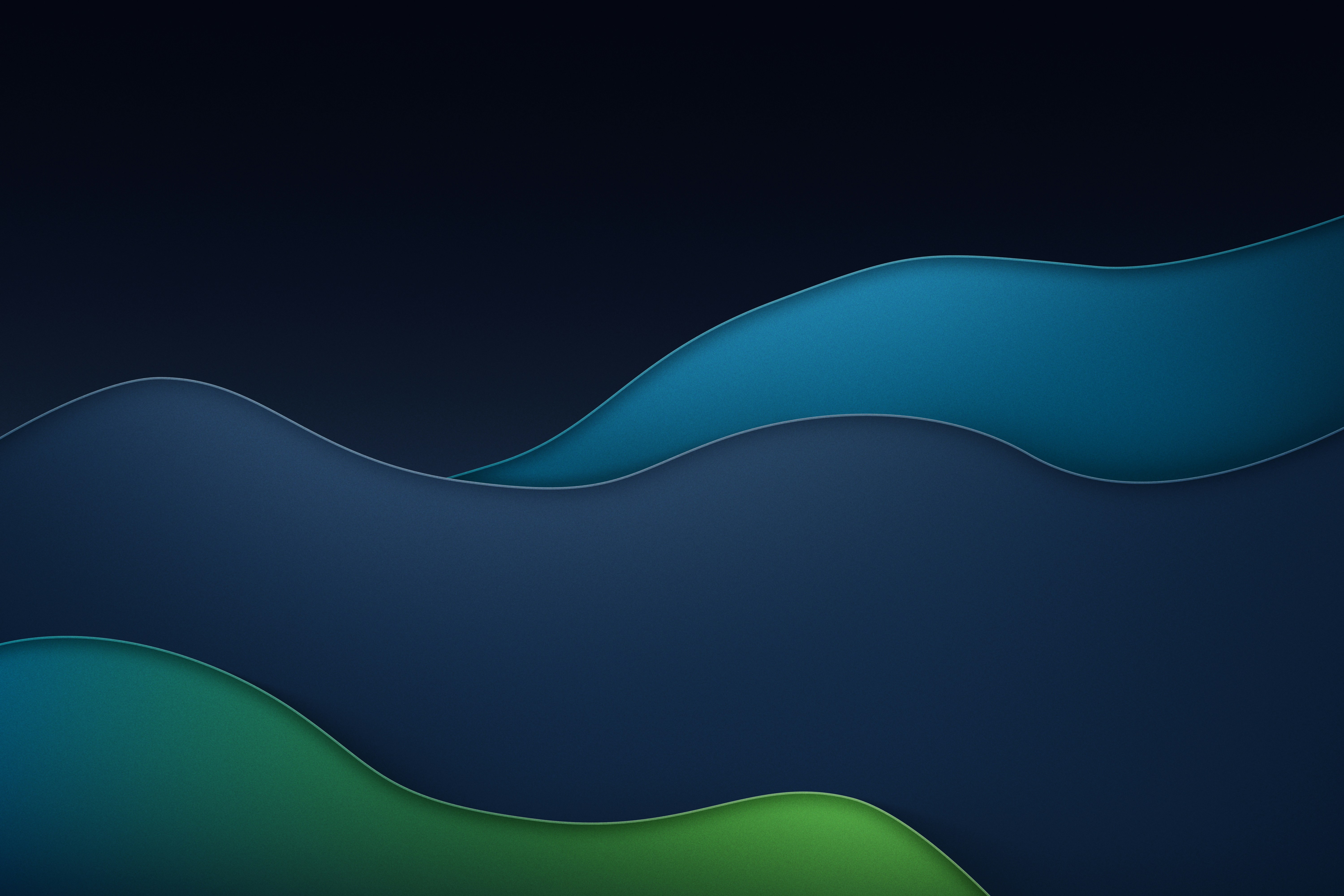 Abstract, Green & Calming Shape