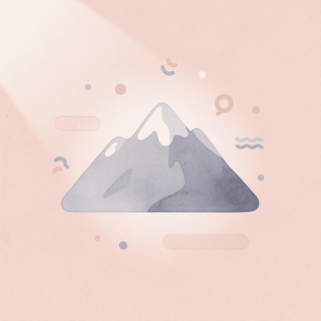 Mountain icon representing the challenging nature of Arabic language learning