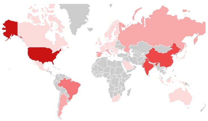 dépendances mondiales du Vénézuela en Rang 3 en 2024