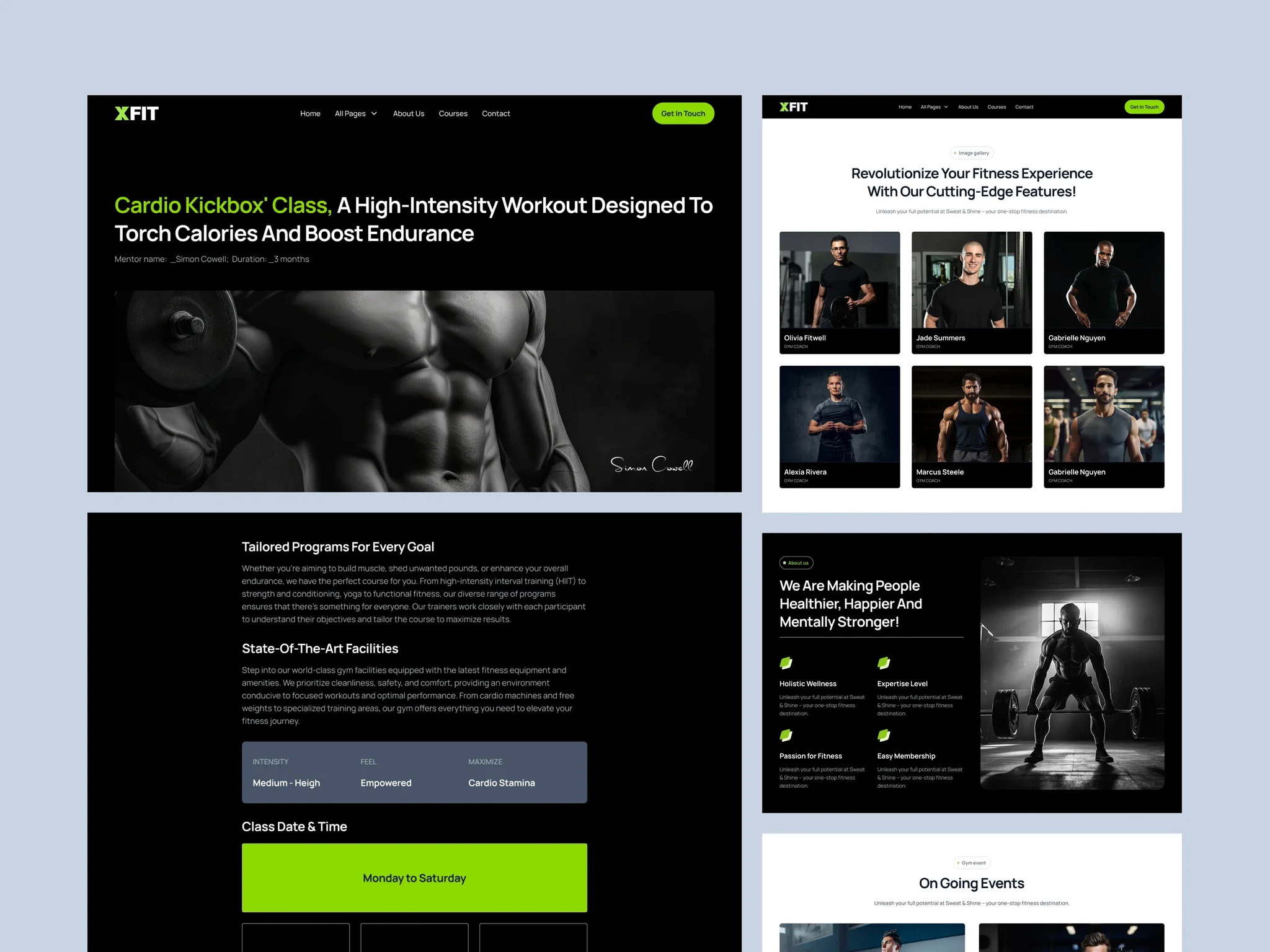 X-fitness Professional Gym Template