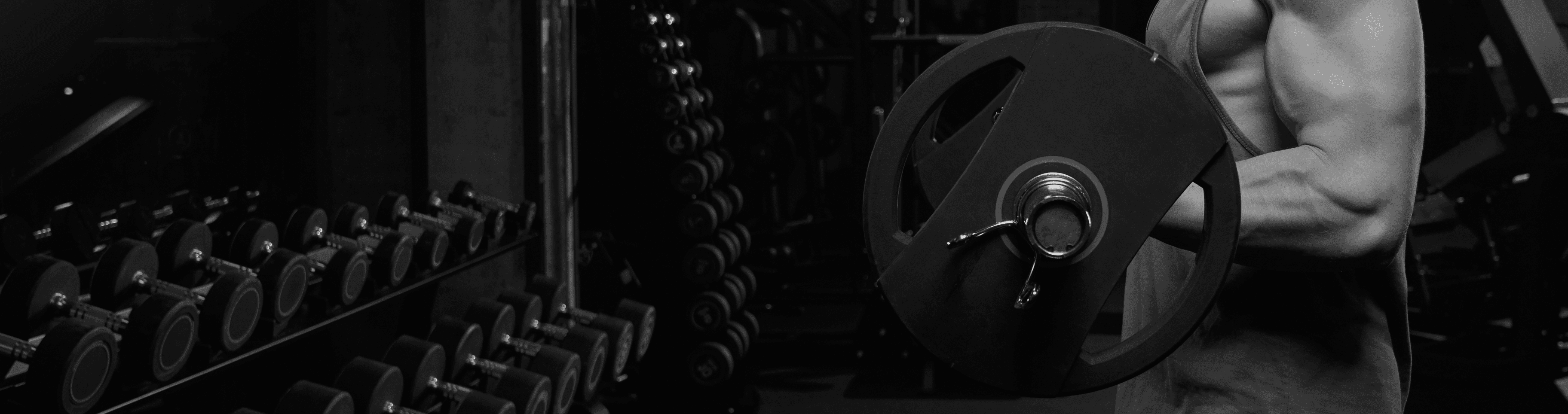 Man lifting weights at the gym