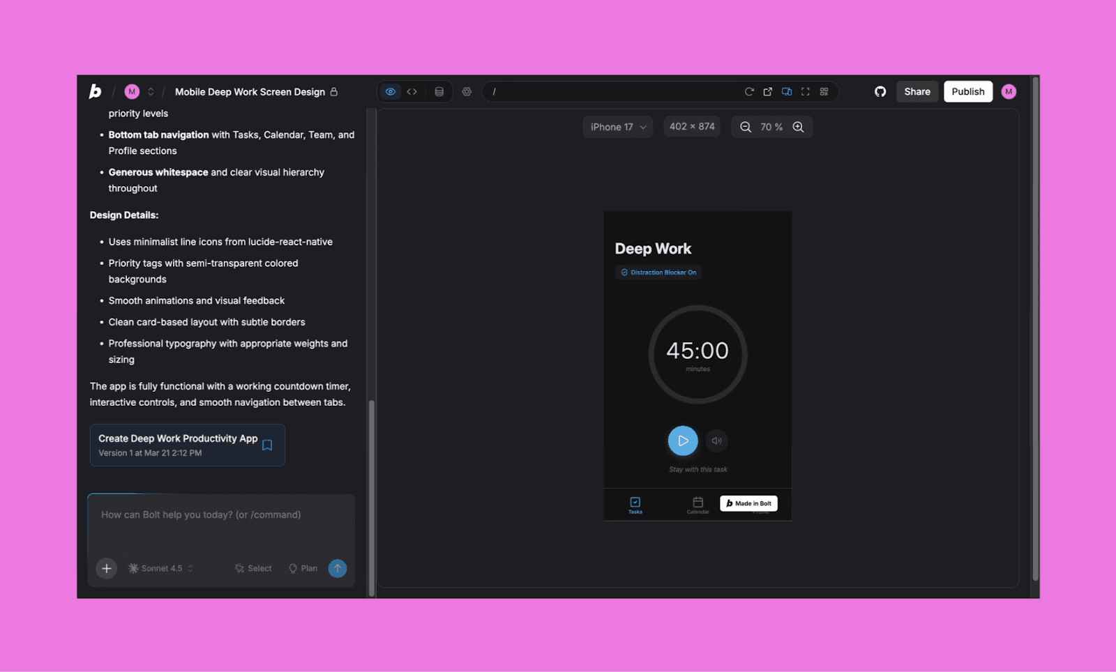 Comparing Bolt.new and Rork, we see that the former is better for web-based apps, while the latter wins at iOS apps.