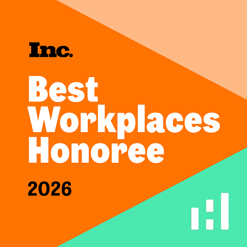 2026 Inc. Best Workplaces Honoree badge with Honest Digital icon logo.