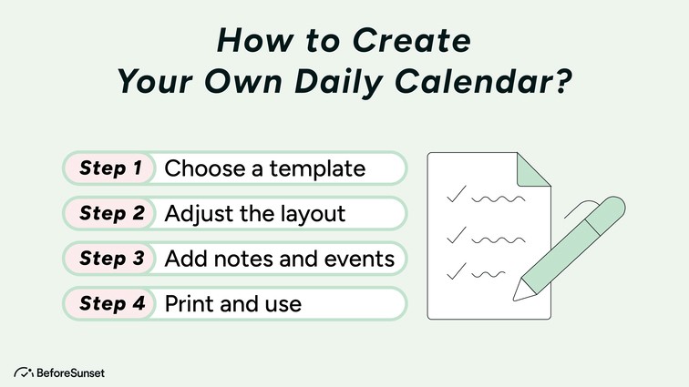 How to Create Your Own Daily Calendar?