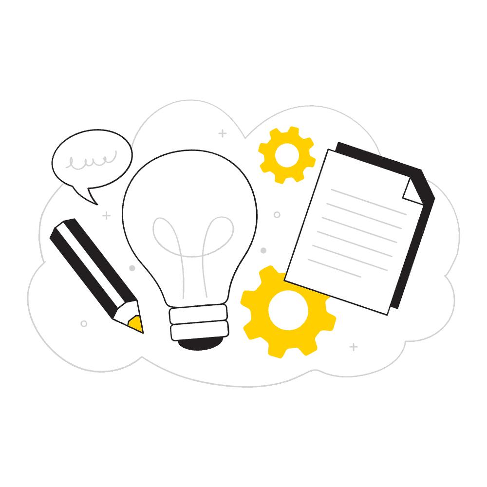 Illustration d’une équipe marketing réfléchissant à la configuration des objets HubSpot pour structurer les données CRM"