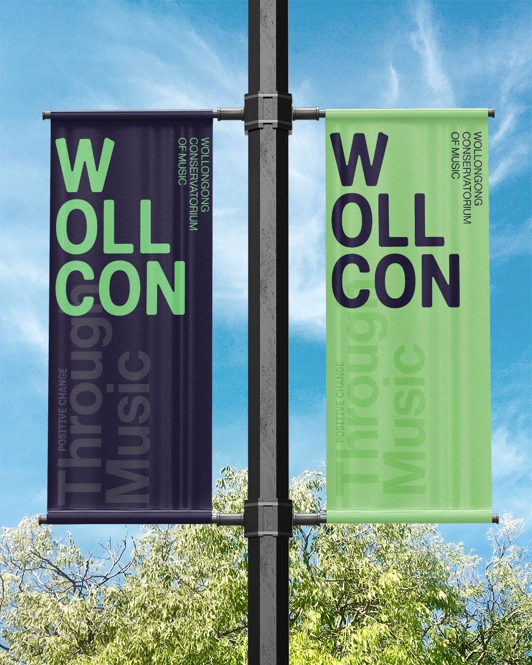 WollCon banner design displaying redesigned logo and brand colours.