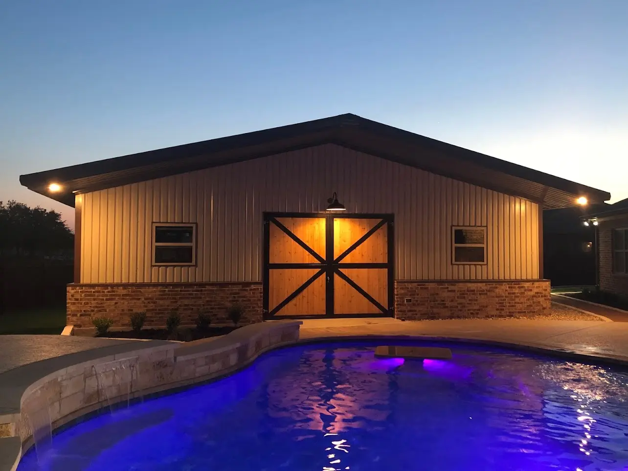 Custom Pool House Shop Salado, TX Perks Metal Works