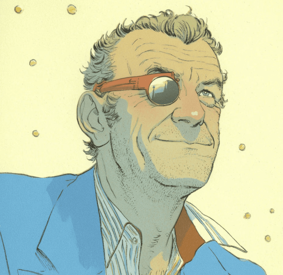 Young woman smiling gently in natural sunlight, with warm shadows cast across a minimal background.