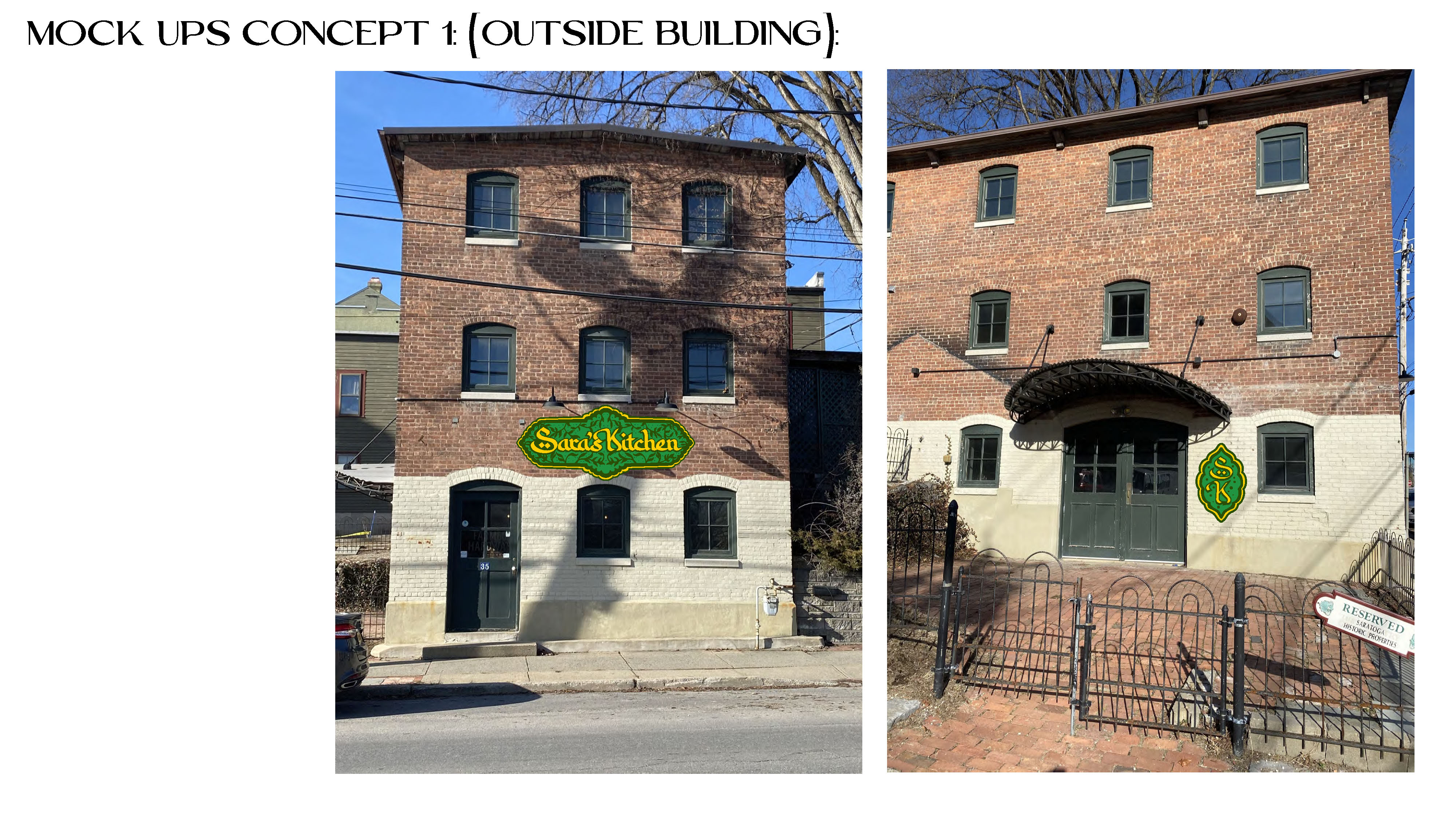 Saras Kitchen Brand Exploration slide