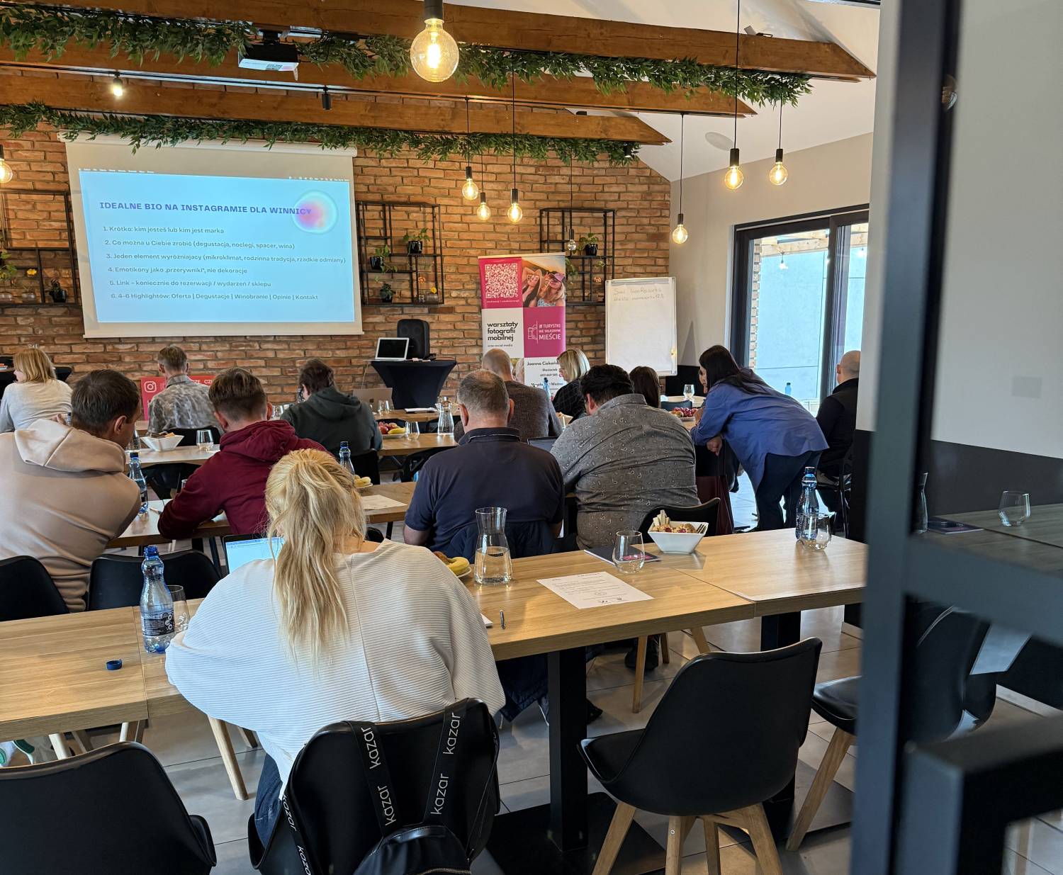 Uczestnicy szkolenia podczas warsztatów w Niedźwiedzia 25 pod Poznaniem