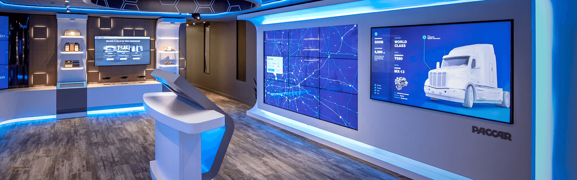 The PACCAR experience kiosk