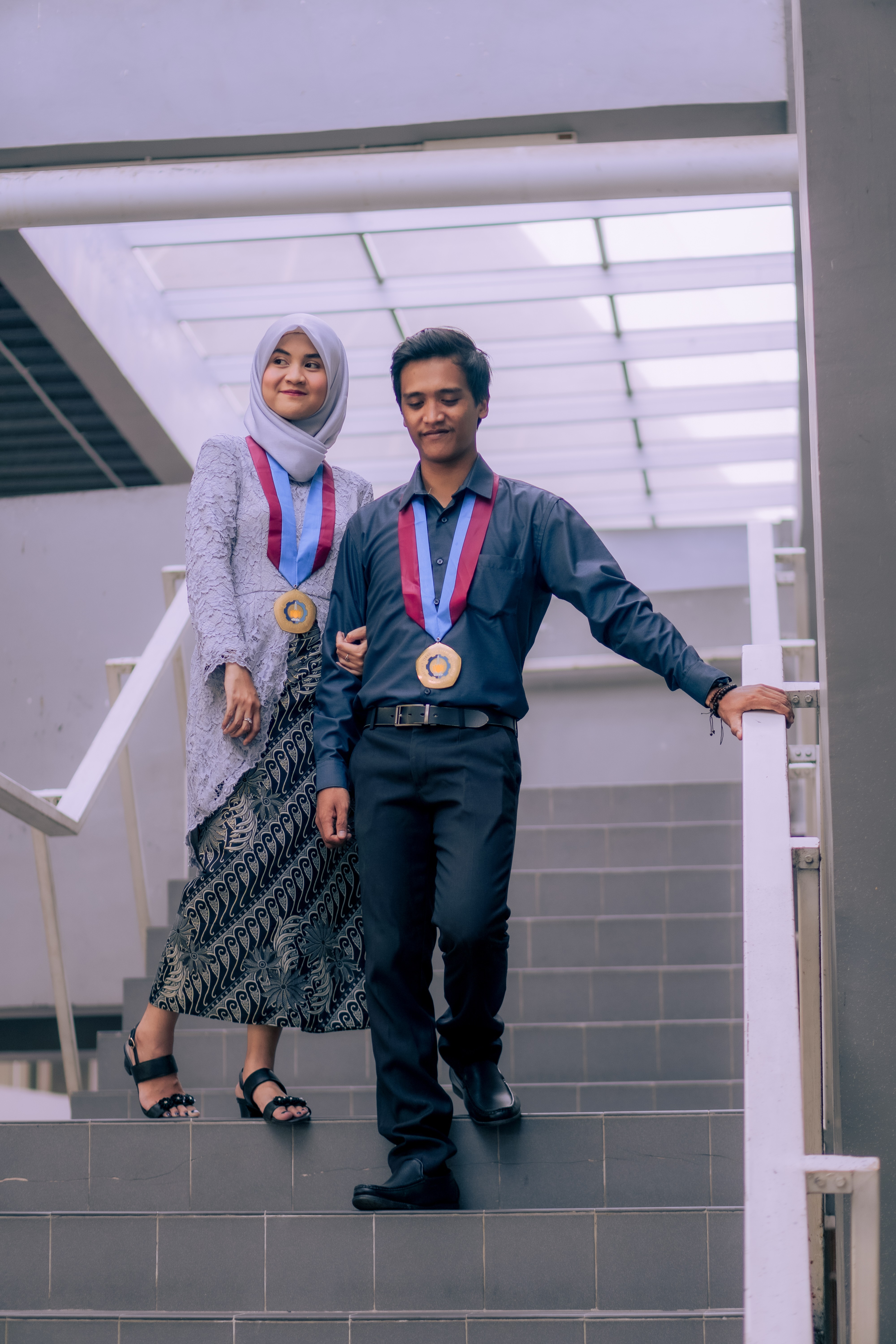 Dina & Aldi Graduation Couple Photoshoot at ITS Robotics Center Surabaya