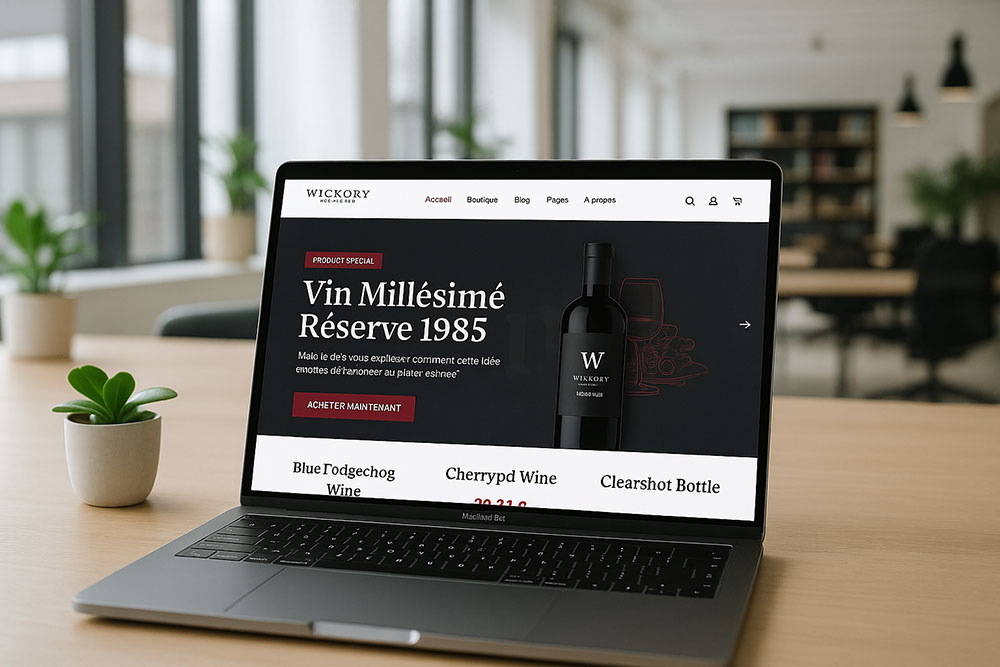 Site ecommerce pas cher caviste