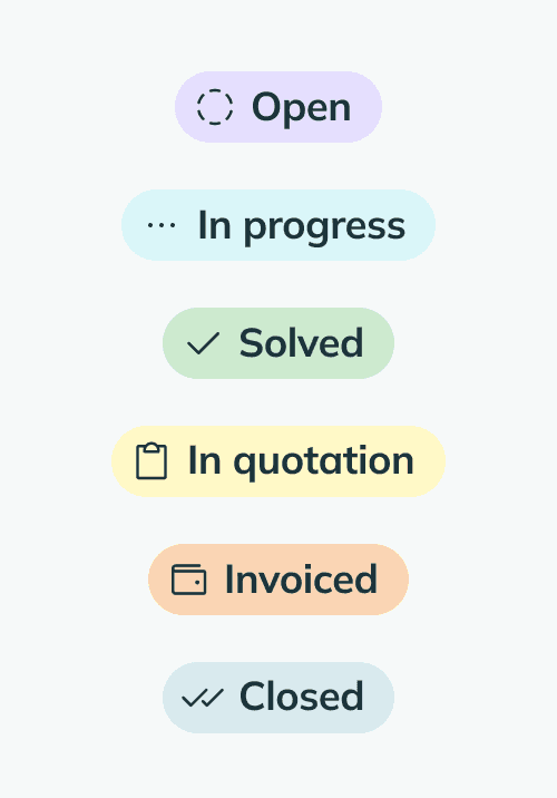 Statuses for Facilitee platform