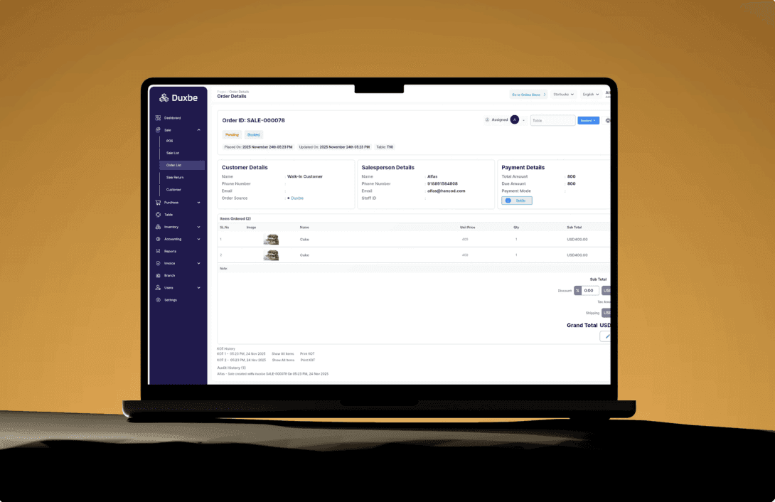Order management Dashboard for tracking business orders without whatsapp and excel