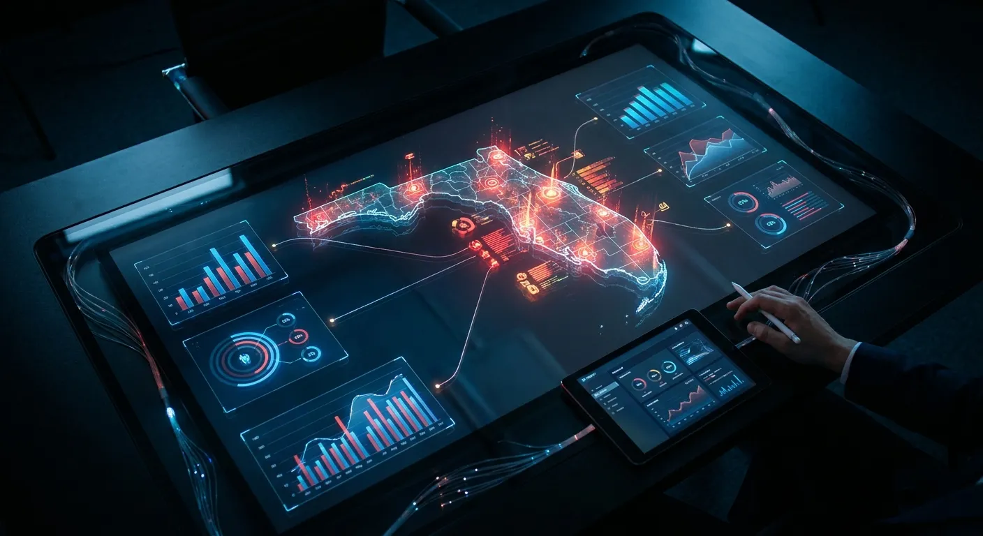 Interactive digital marketing dashboard by RockN' Socials agency.