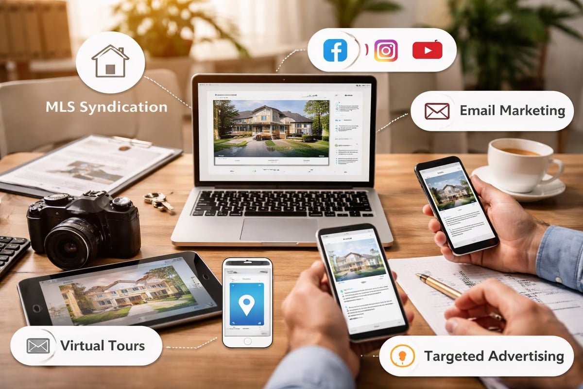 Digital marketing channels for realtors listing