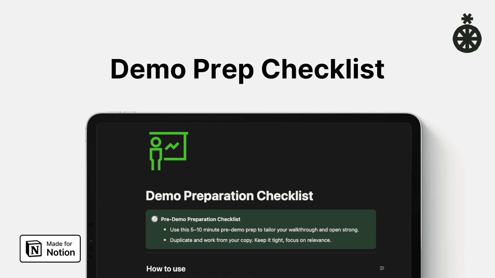 Fortuna Demo Prep Checklist