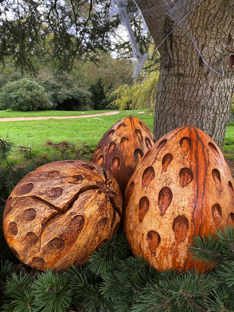 dragon egg garden sculpture