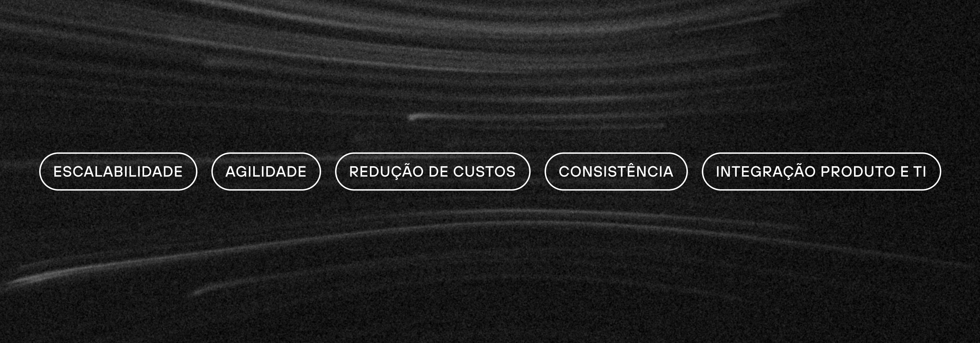 infográfico: escalabilidade - agilidade - redução de custos - consistência - integração produto e TI
