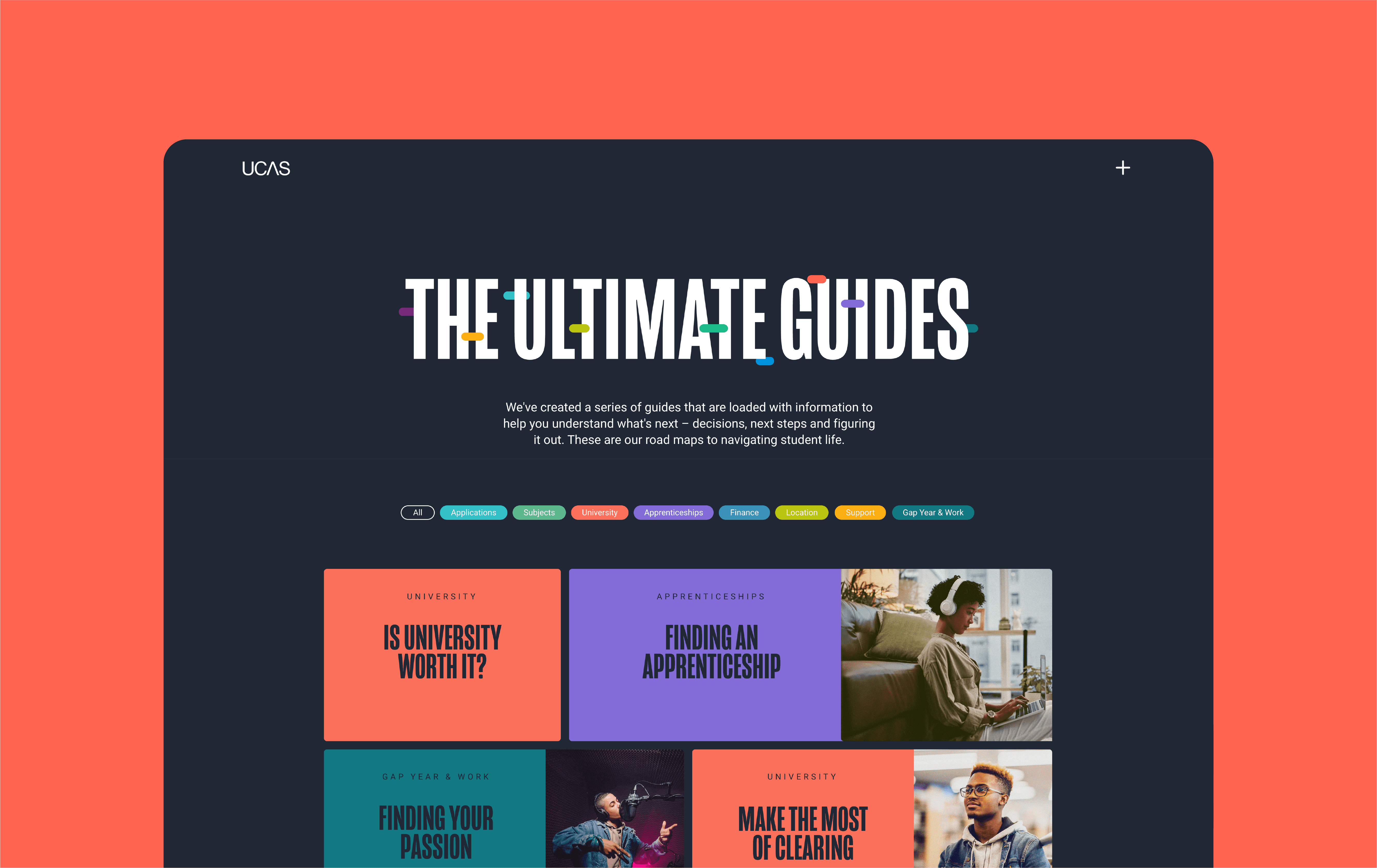 UCAS Ultimate Guide Homepage