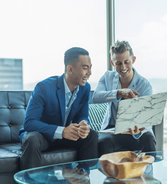 Host reviewing their accounting