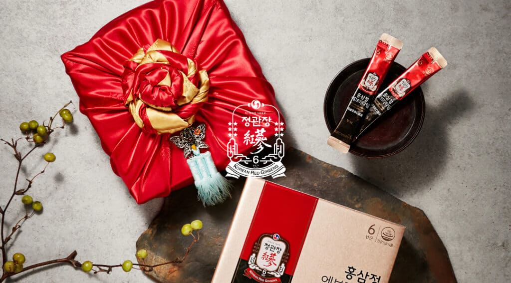 Set quà 정관장 홍삼진황 kèm túi đỏ và biểu tượng 당일출고