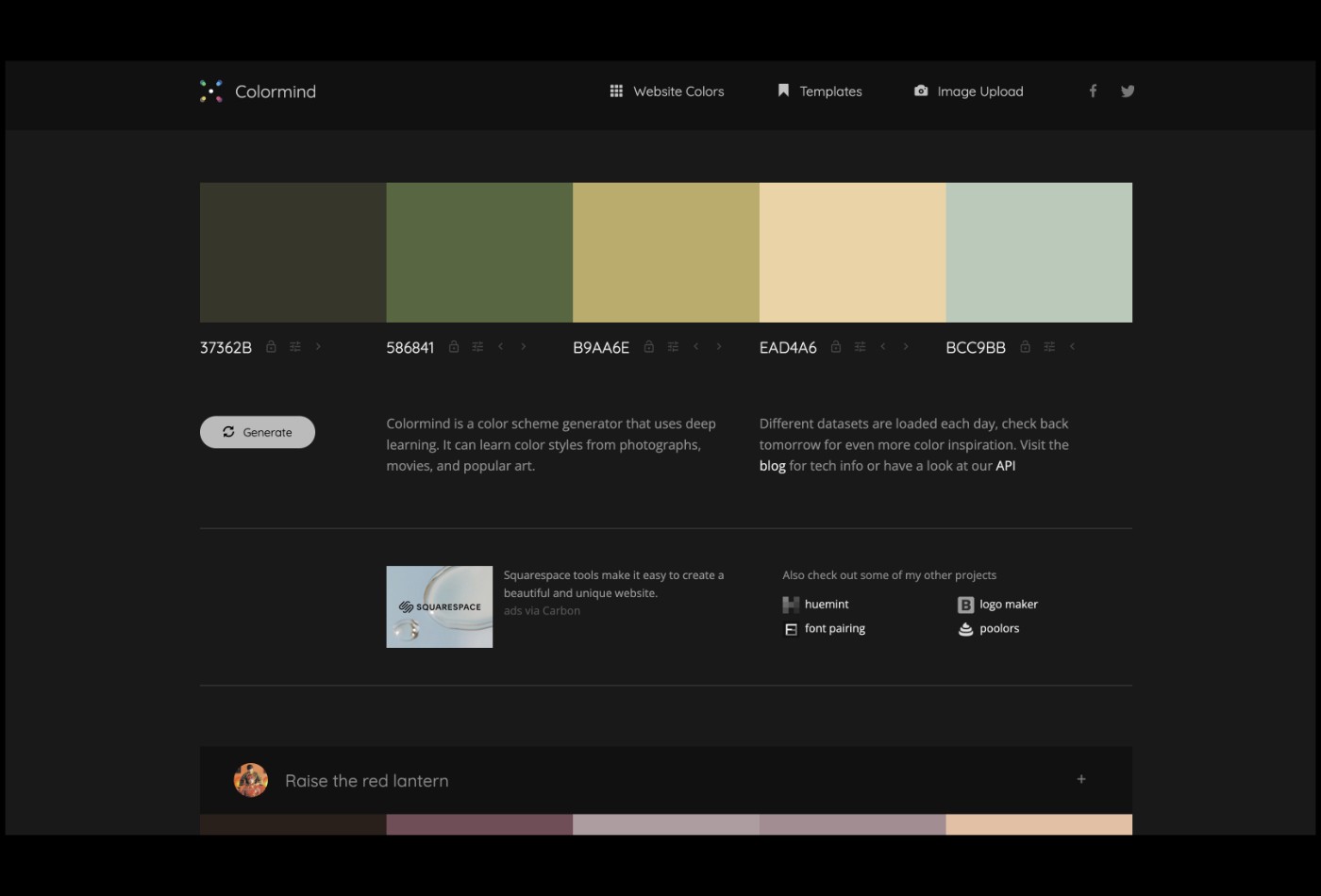 Colormind io color tool