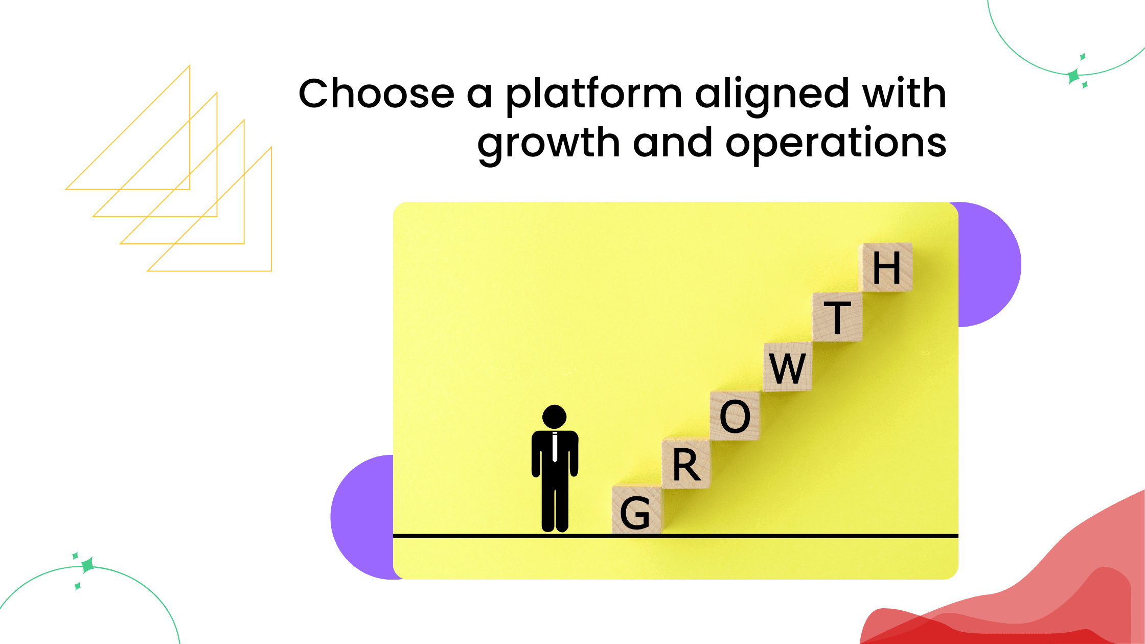 Growth chart illustration representing coaching platforms designed to support scalable business and community growth