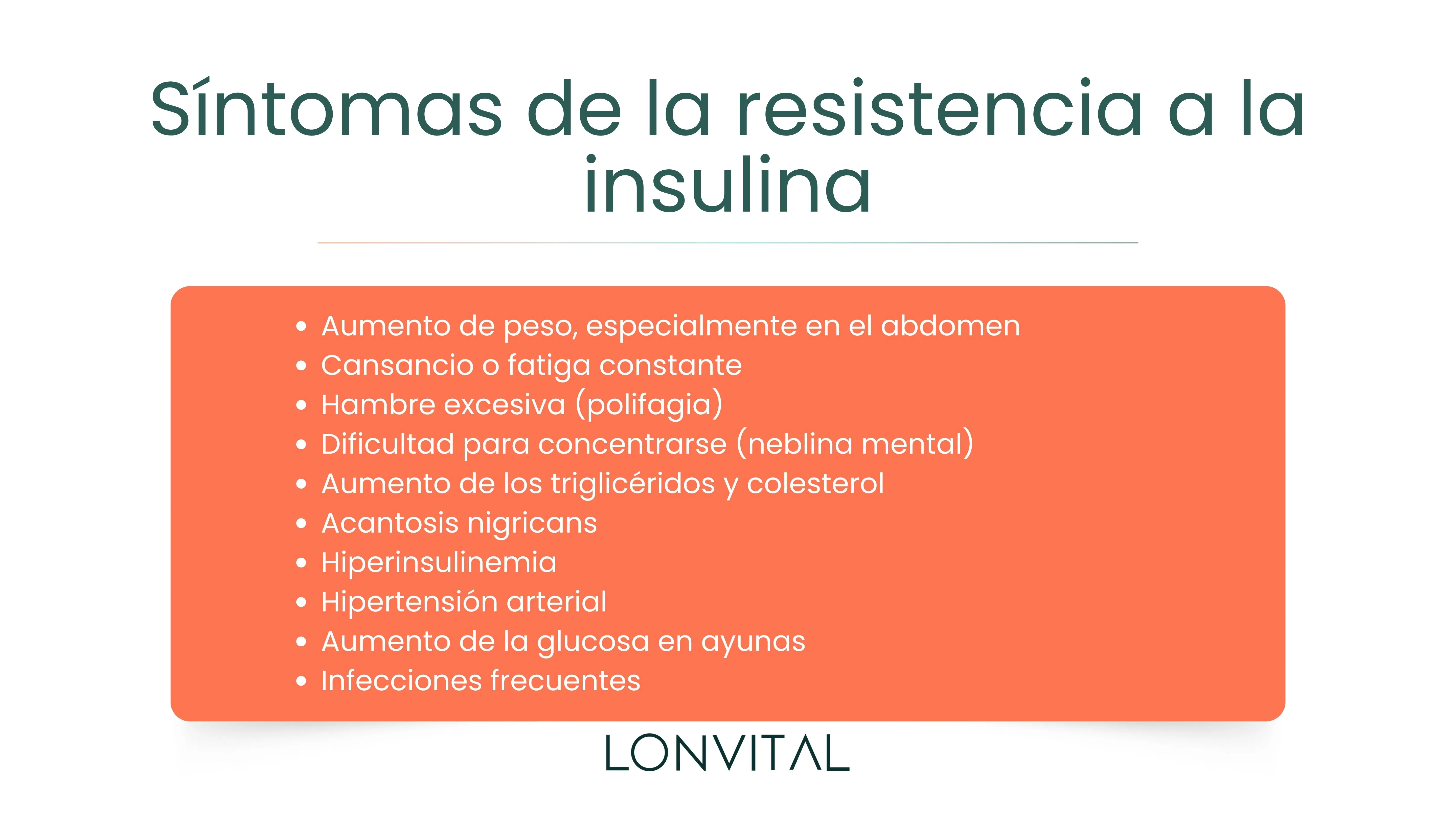 Síntomas de la resistencia a la insulina