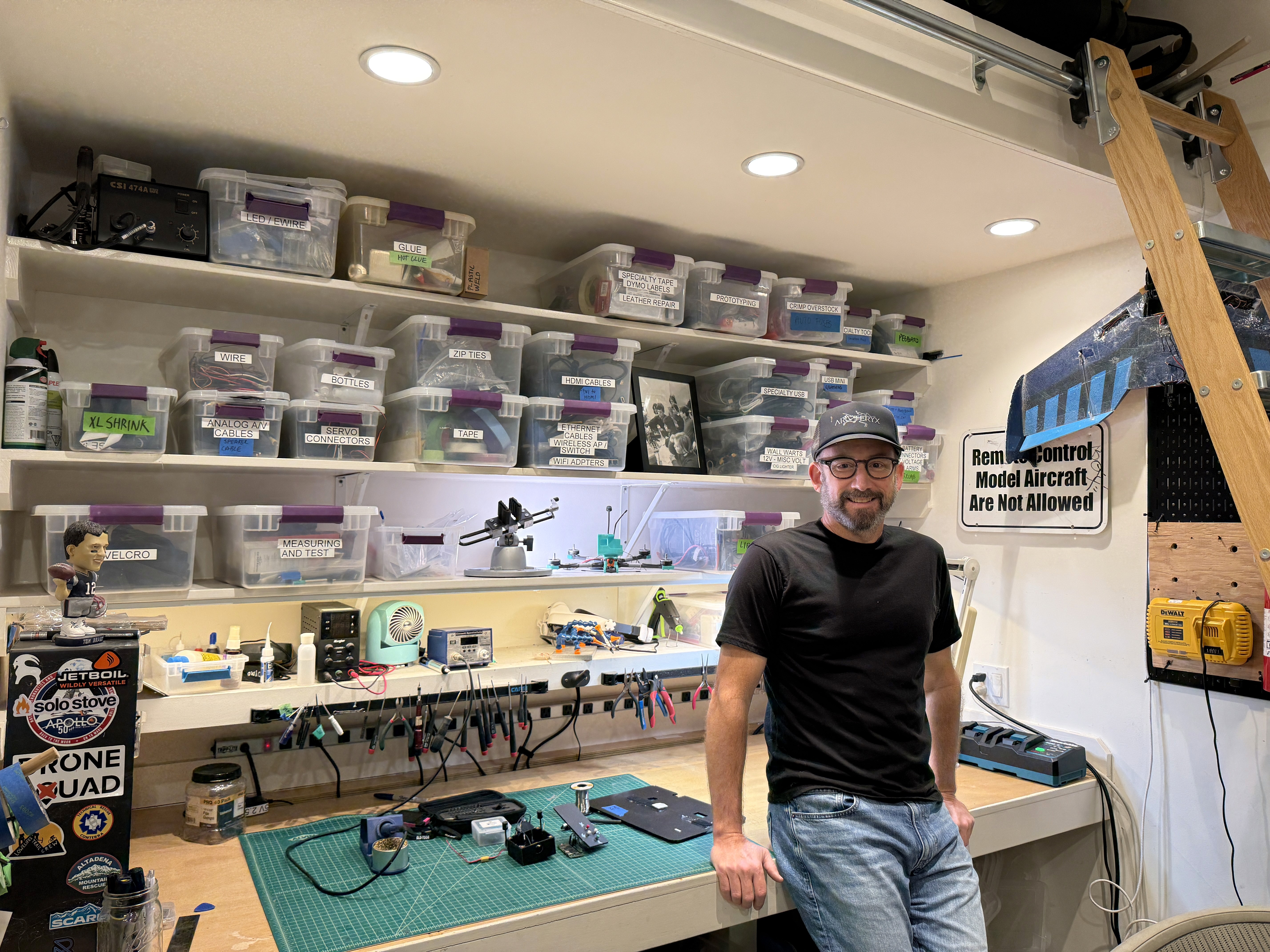 Pete Mauro in workshop