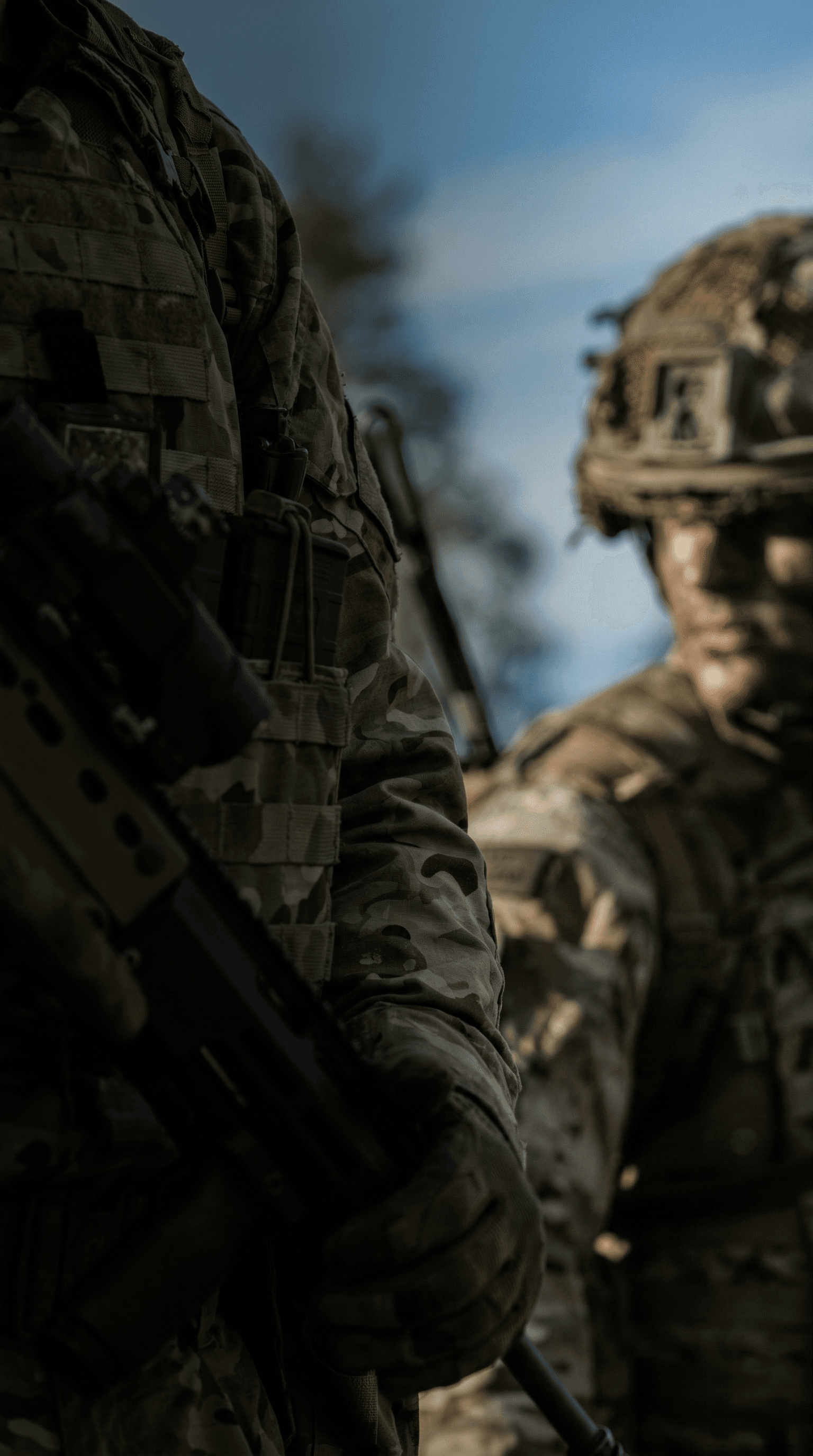 Dynamic picture of a cyclist riding downhill