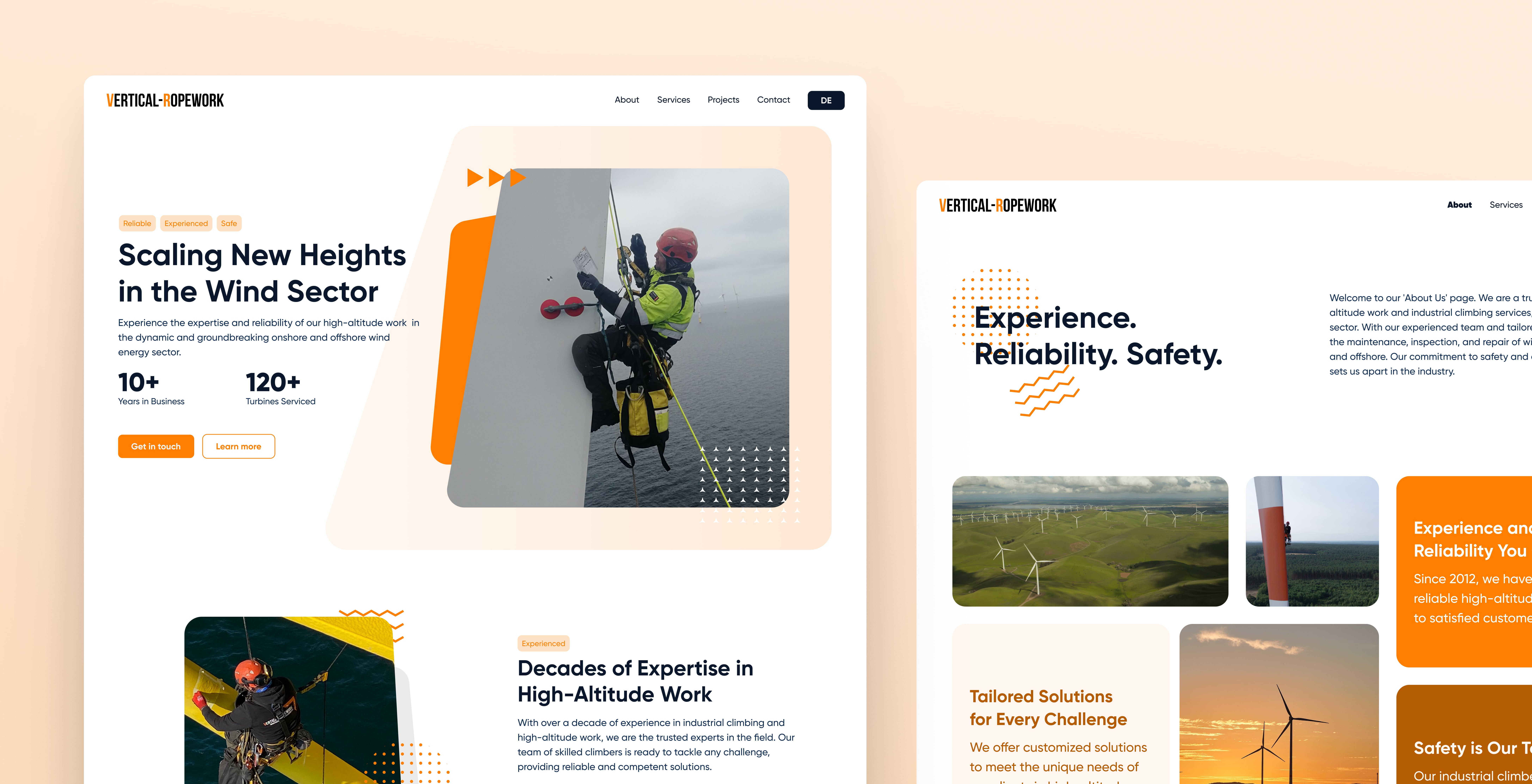 Website redesign for Growth, Vertical Ropework