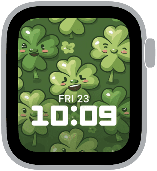 an apple watch face from the st. patrick's day patterns collection
