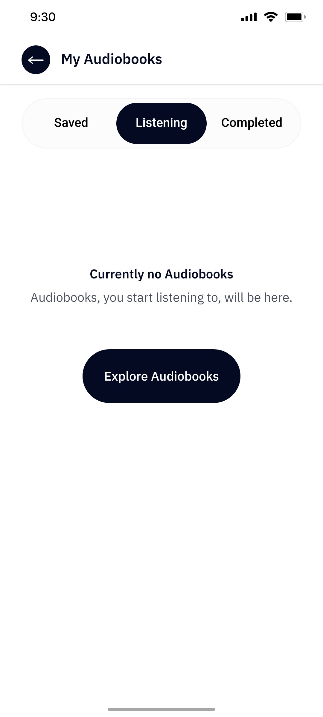 Outskill Listening screen